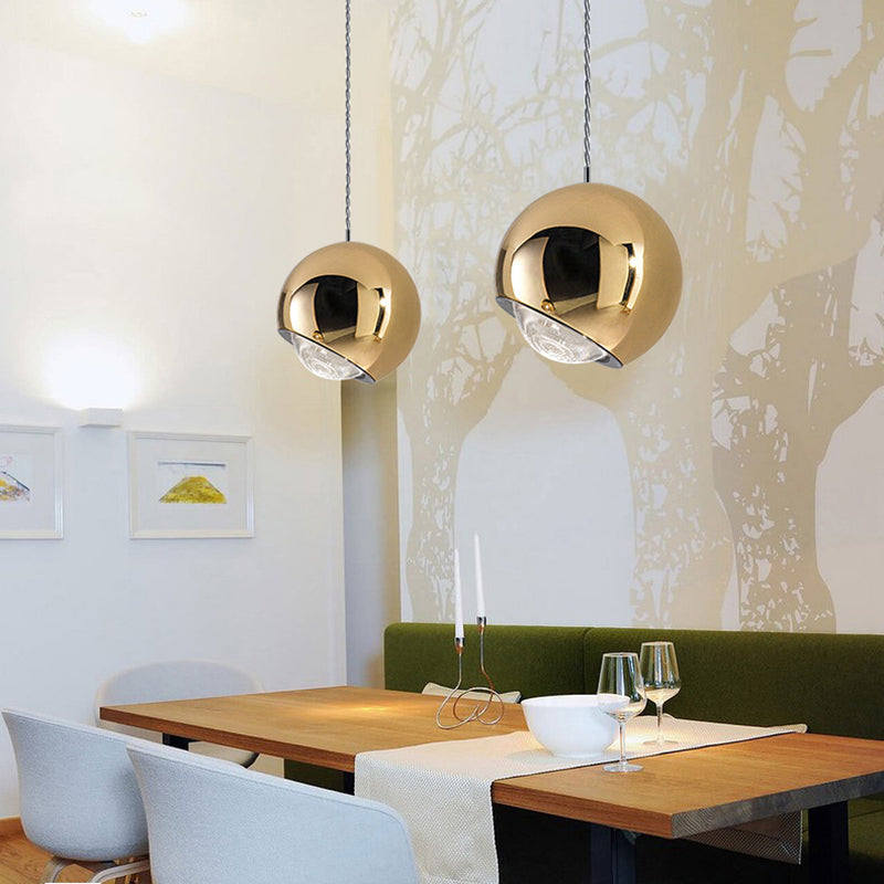 Modern Sphere Pendant Light Fixture Metal Orb Hanging Lamp for Dining Room Kitchen Island | Thomler