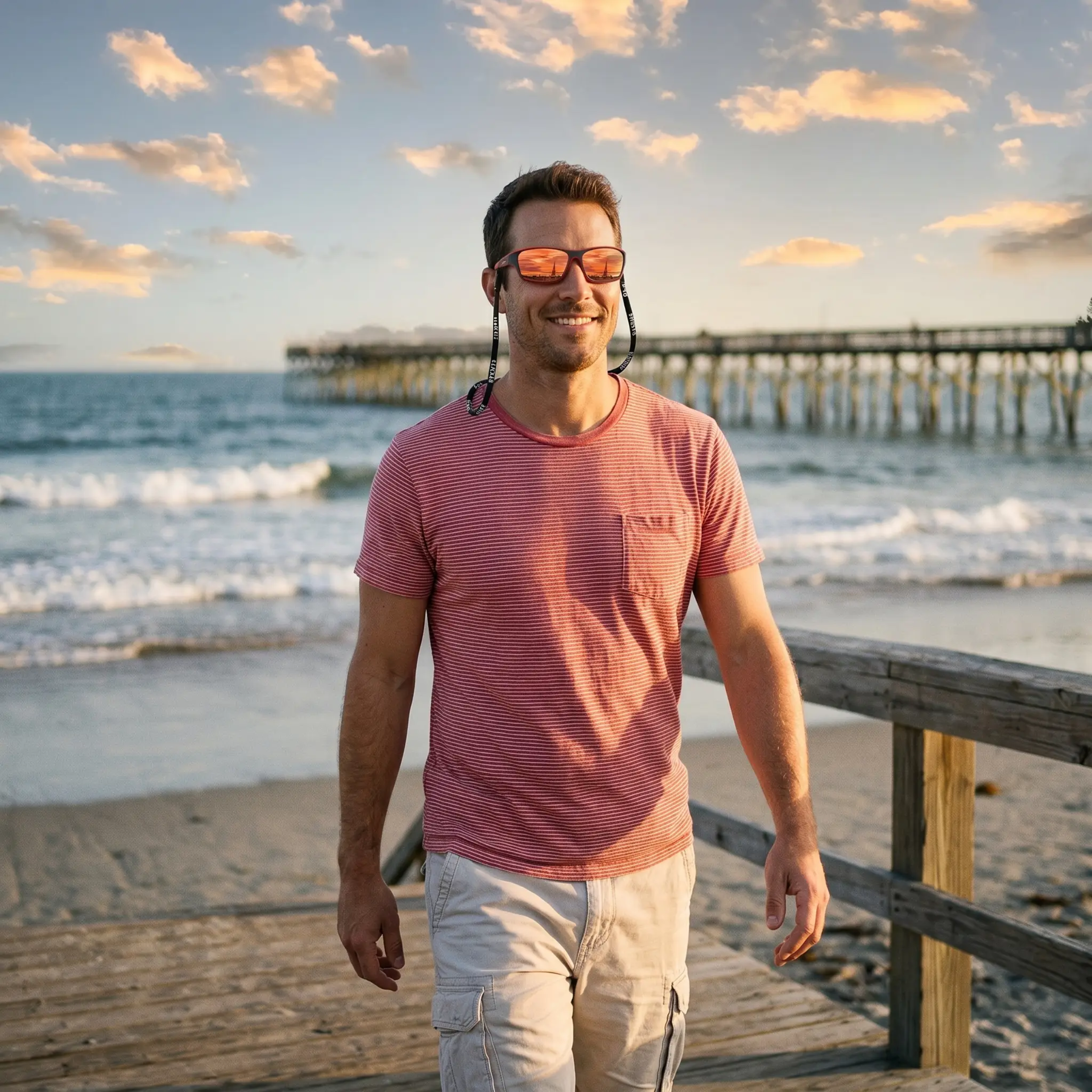 Athletic Wraparound Sunglasses with Anti-Glare Polarized Lenses & UV Shield for Running, Cycling, Hiking | Men & Women Sports Eyewear | Thomler