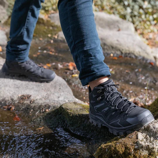 Cushioned High-Top Hiking Boots with Ankle Support for Men & Women – Waterproof Trail Shoes for Outdoor Adventures & Travel | Thomler