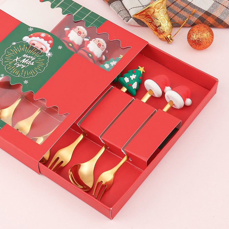 Holiday Flatware Set – Festive Spoons & Forks with Christmas Charm for Elegant Dining & Table Decor | Thomler