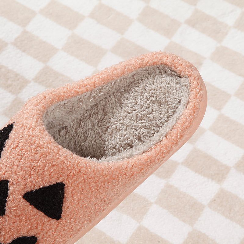 Festive Ghost & Jack-O'-Lantern Indoor Slippers for Halloween – Plush Memory Foam Comfort Footwear | Thomler