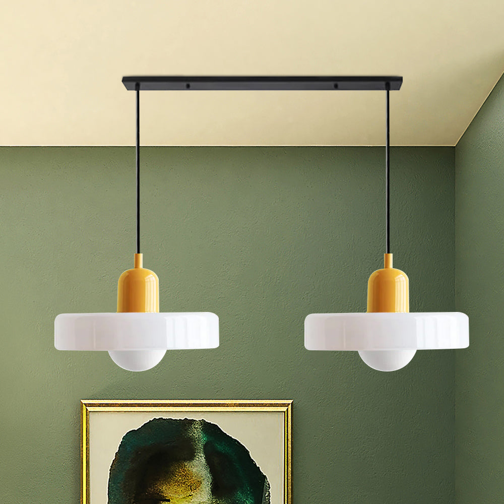 Pendant Light Glass Double Shade G9 35.0 cm Dining Room Kitchen Island Ceiling Fixture Modern Hanging Lamp | Thomler