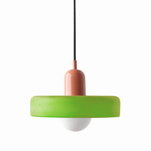 Glass Disc Pendant Light with Adjustable Cord – Modern Ceiling Fixture for Dining Room, Kitchen Island & Living Room | Thomler