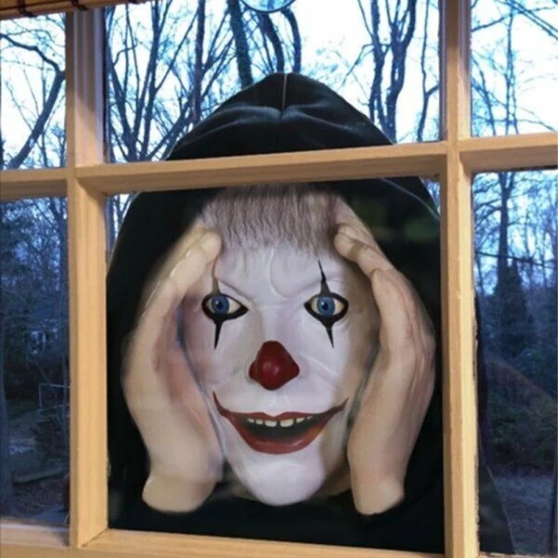 Glowing Peeper Window Cling — Spooky Stare Decal for Halloween Outdoor Indoor Decoration Trick-or-Treat Haunted House Party Supplies | Thomler
