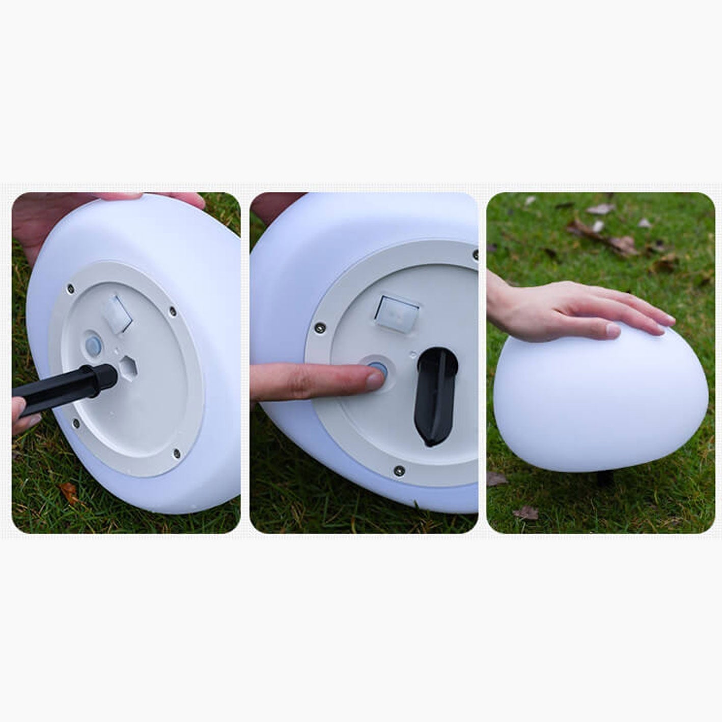 Outdoor Wall Light PE 0.5W Solar White 7.87 in Modern Patio Garden Pathway LED Fixture | Thomler