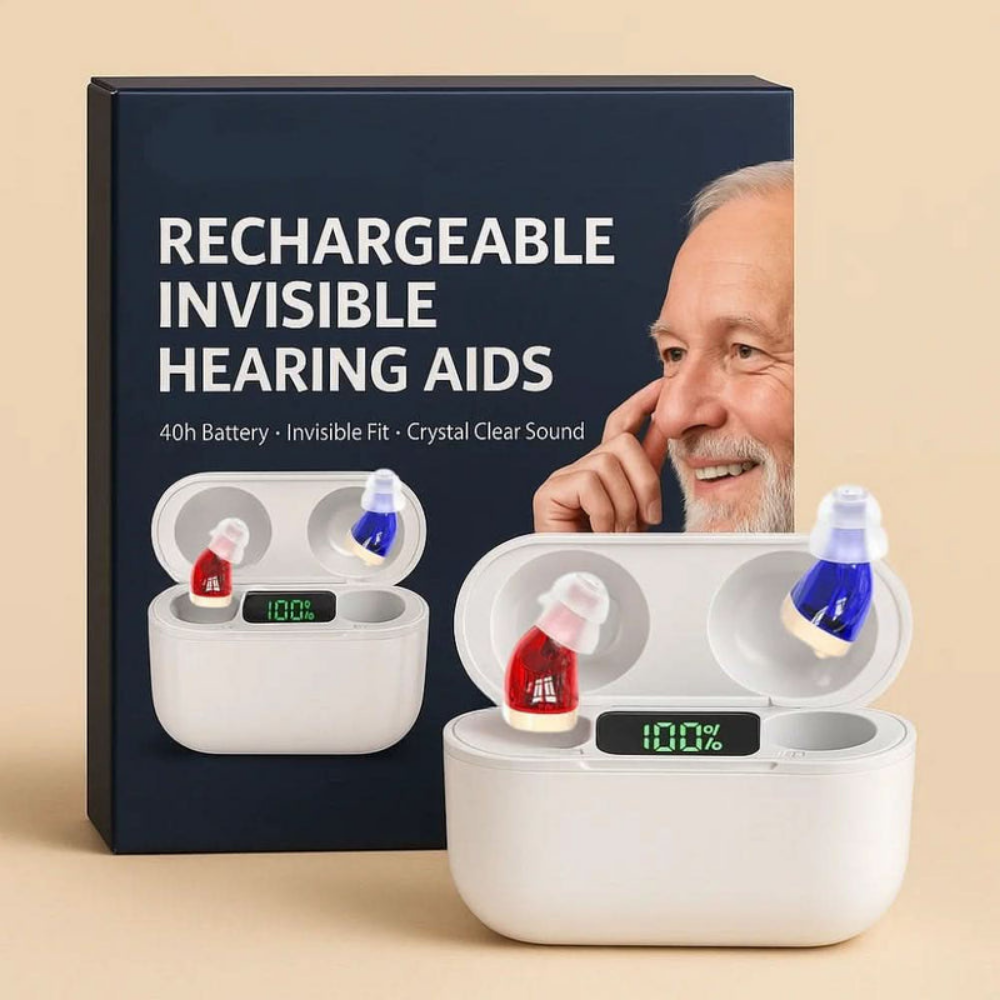 Rechargeable In-Ear Sound Amplifier Set – Discreet Personal Audio Device for Everyday Listening, Conversations & Daily Activities | Thomler
