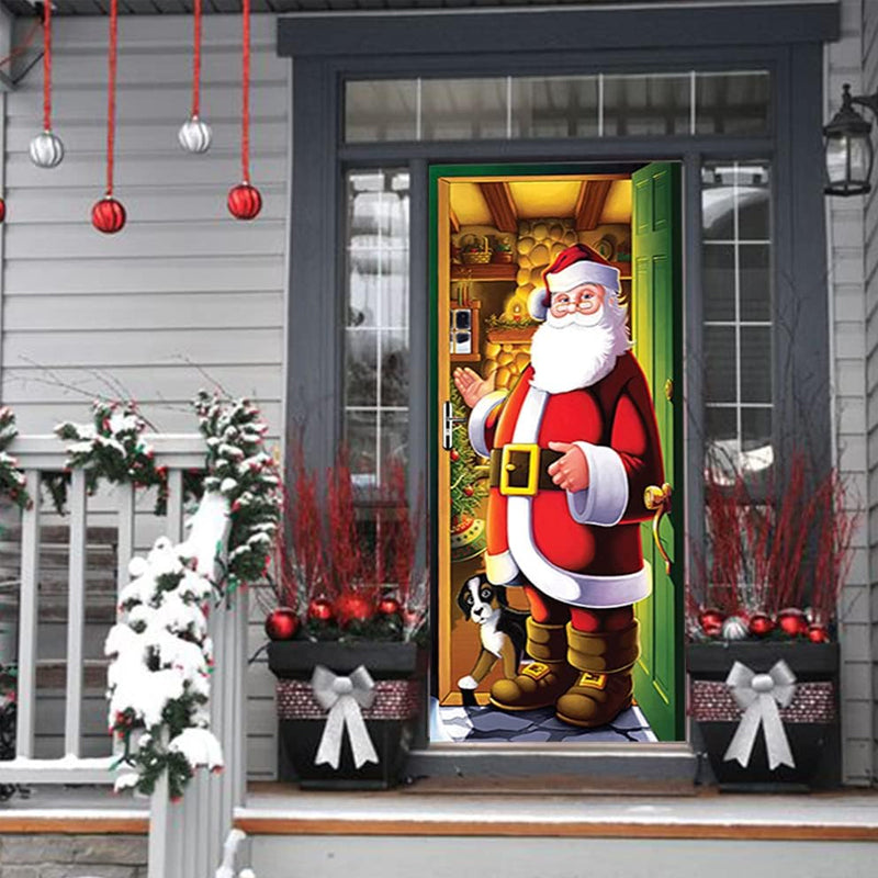 Holiday Door Cover – Festive Fabric Wrap for Front Doors | Thomler