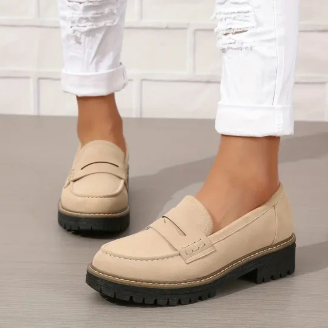 Cushioned Slip-On Shoes with Arch Support & Non-Slip Sole for All-Day Comfort – Women's & Men's Casual Loafers for Walking, Work, Travel | Thomler