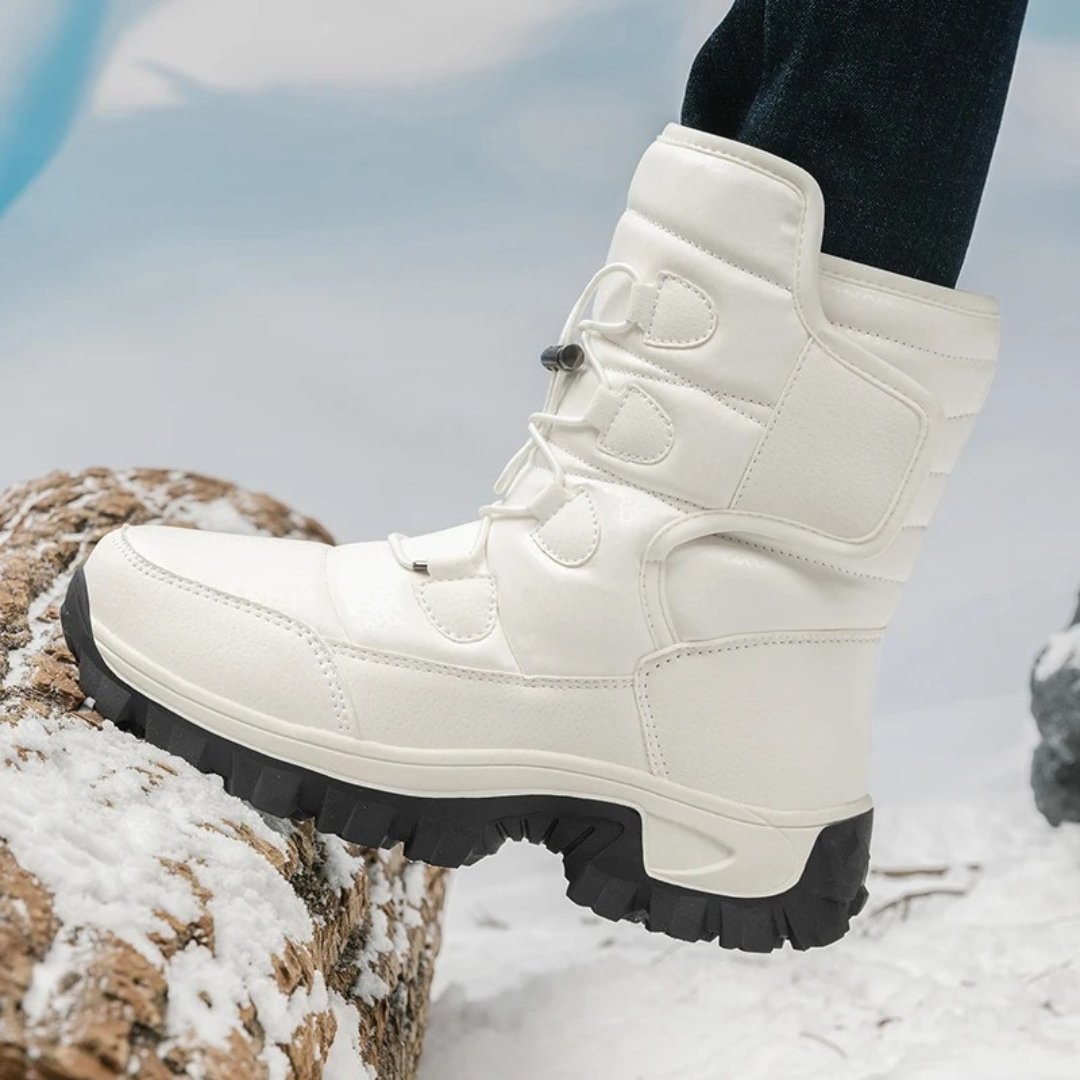 Women's Insulated Waterproof Winter Boots with Plush Lining – Slip-Resistant Platform Ankle Boots for Snow & Ice | Thomler