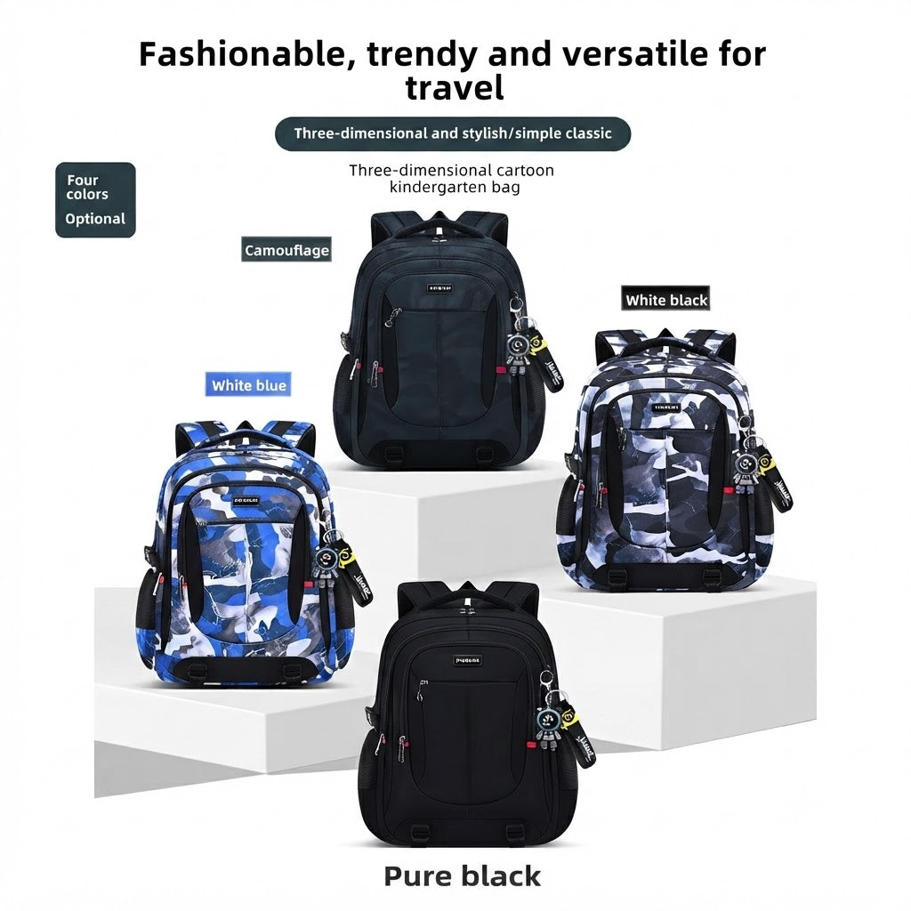 Multi-Compartment Student Backpack with Padded Laptop Sleeve & Adjustable Straps for School, College & Everyday Use | Thomler