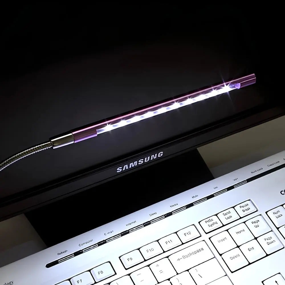Flexible USB Desk Light with Adjustable Gooseneck Arm for Reading, Computer Work & Office Task Lighting | Thomler