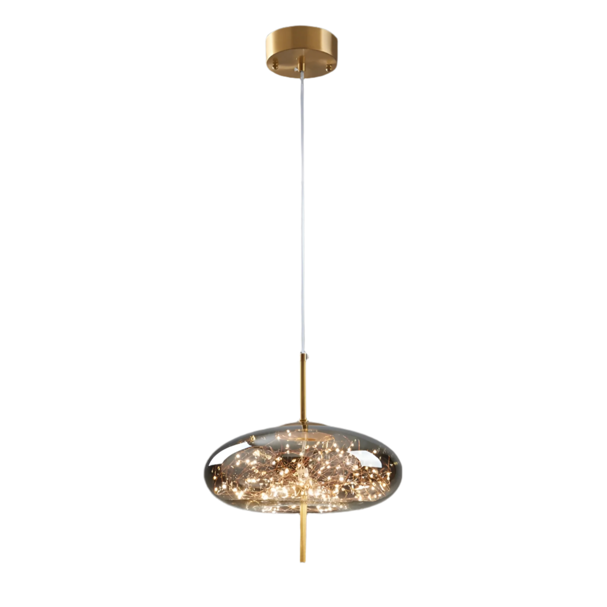 Pendant Light Glass 7.9 in Modern Adjustable Dining Room Kitchen Island Hanging Ceiling Lamp Scandinavian Minimalist Fixture | Thomler