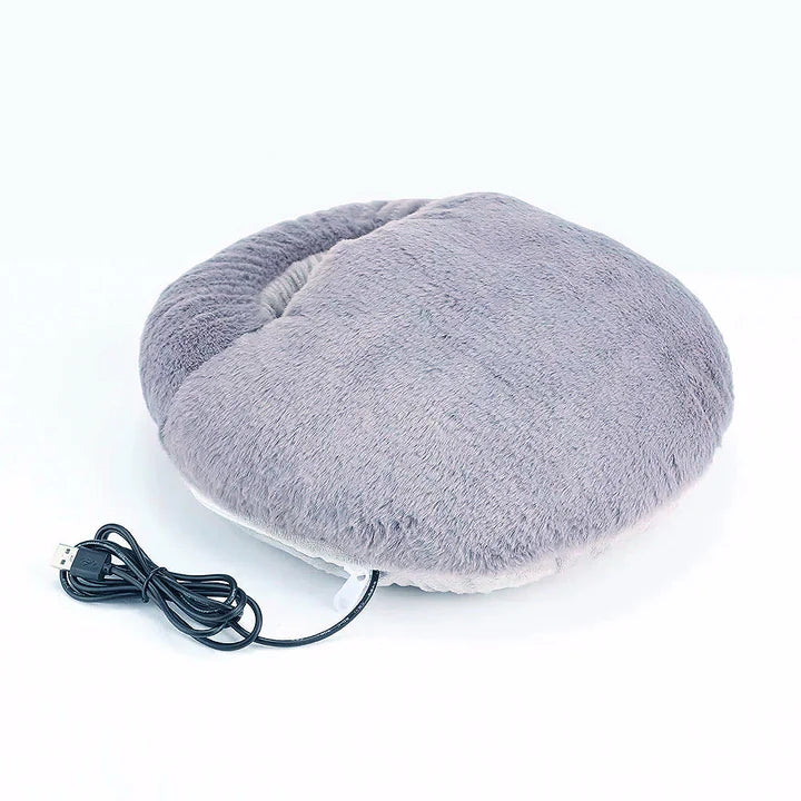 Heated Foot Warmer with Temperature Control & Machine-Washable Liner for Home & Office Use | Thomler