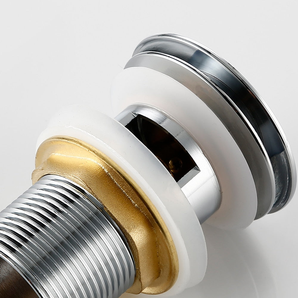 Vessel Sink Drain Assembly with Pop-Up Stopper for Modern Bathrooms – Overflow & Non-Overflow Configurations | Thomler