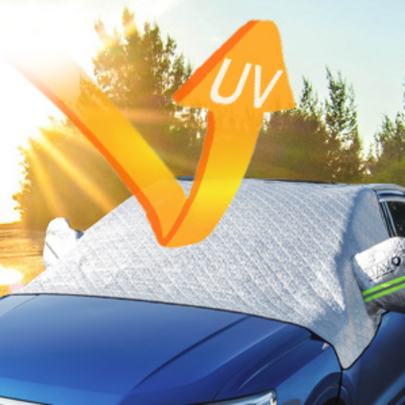 Windshield Snow Cover with Magnetic Hold & Mirror Protection for Cars, SUVs & Trucks – All-Season Frost Shield & Sun Blocker | Thomler