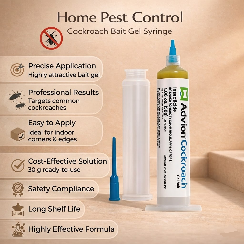 Precision Gel Applicator for Indoor Roach Control – Ready-to-Use Formula for Cracks & Corners | Thomler