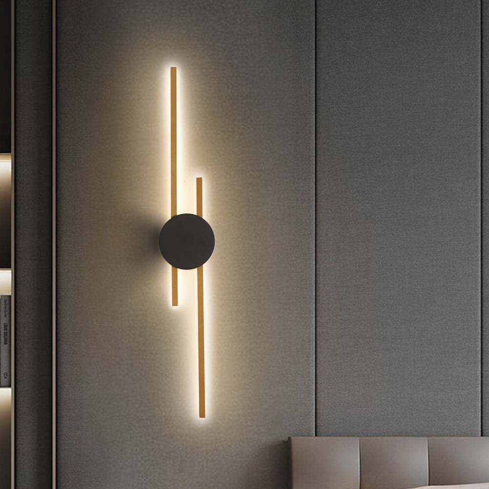Contemporary Geometric Wall Light with Acrylic Panel – Metal Sconce for Bedroom, Living Room & Study | Thomler