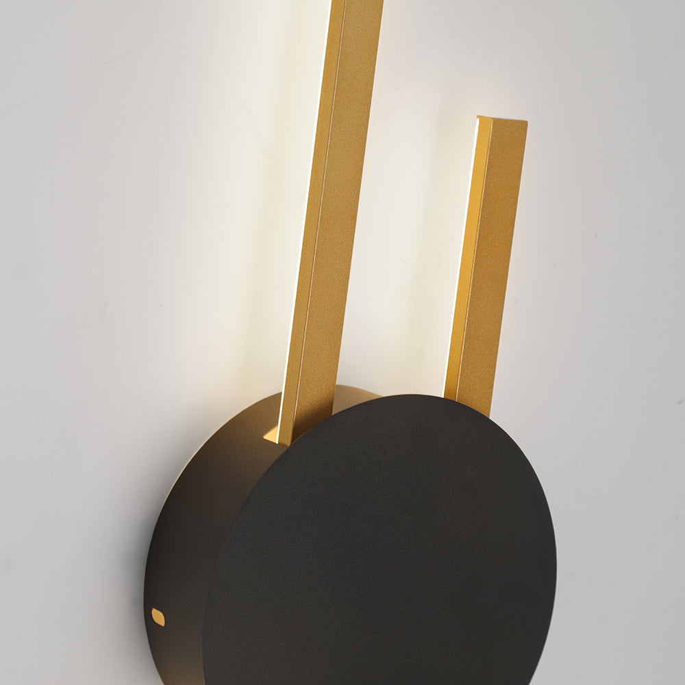 Contemporary Geometric Wall Light with Acrylic Panel – Metal Sconce for Bedroom, Living Room & Study | Thomler
