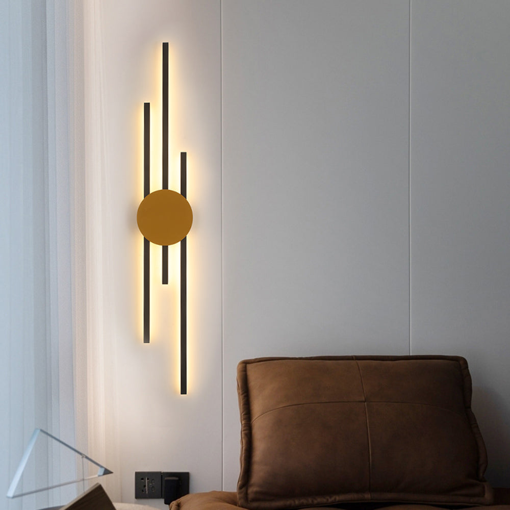 Contemporary Geometric Wall Light with Acrylic Panel – Metal Sconce for Bedroom, Living Room & Study | Thomler