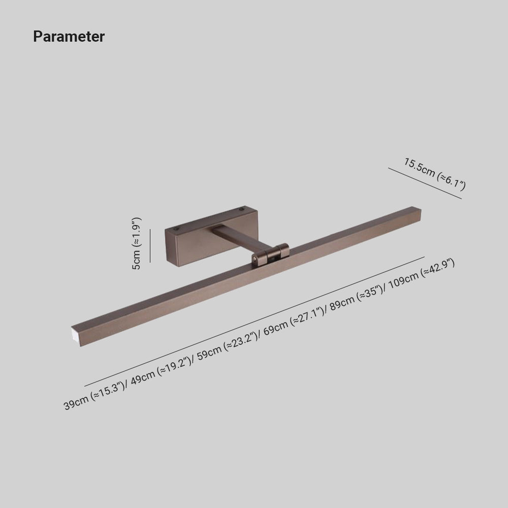 Adjustable LED Vanity Wall Light – Metal Finish for Bathroom & Bedroom Mirrors | Thomler