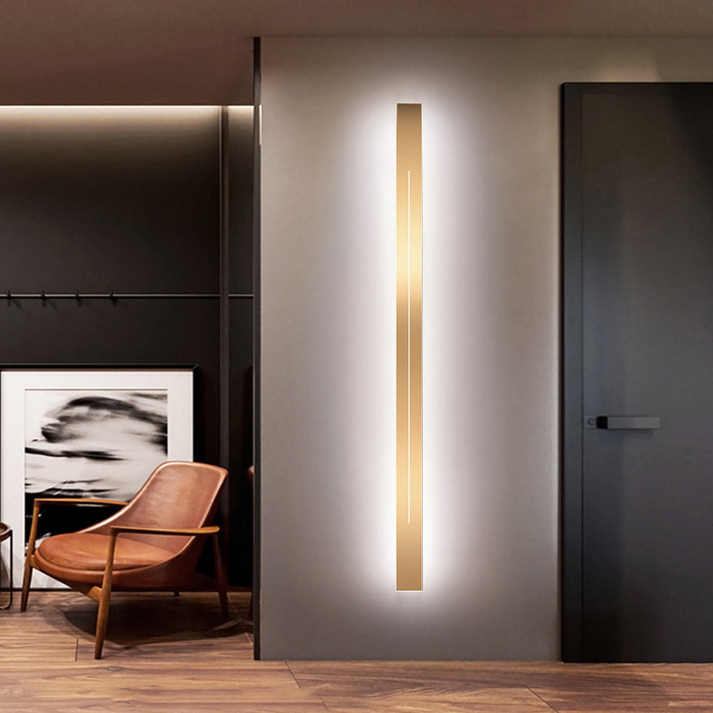 Linear Wall Sconce – LED Modern Metal Accent Light for Living Room Bedroom Hallway Entryway – Dimmable Option Available – Rectangular | Thomler
