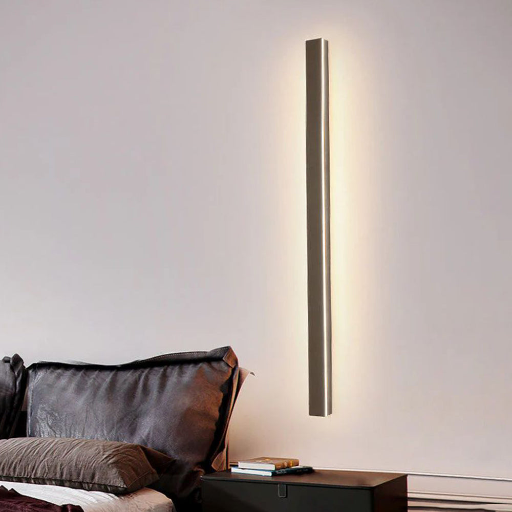 Wall Lamp Metal Acrylic 200.0 cm (78.7") Black Outdoor Facade Garden Hallway LED IP65 Weatherproof Linear Lighting | Thomler