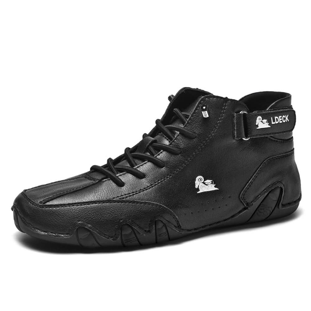 Leather Waterproof Sneakers for Men & Women – Breathable Non-Slip Walking Shoes with Cushioned Support for Daily Commuting & Travel | Thomler