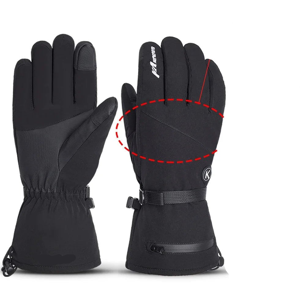 Heated Gloves Cotton Nylon 113–140°F Outdoor Winter Ski Hiking Cycling Warm Insulated Weatherproof Hand Protection | Thomler