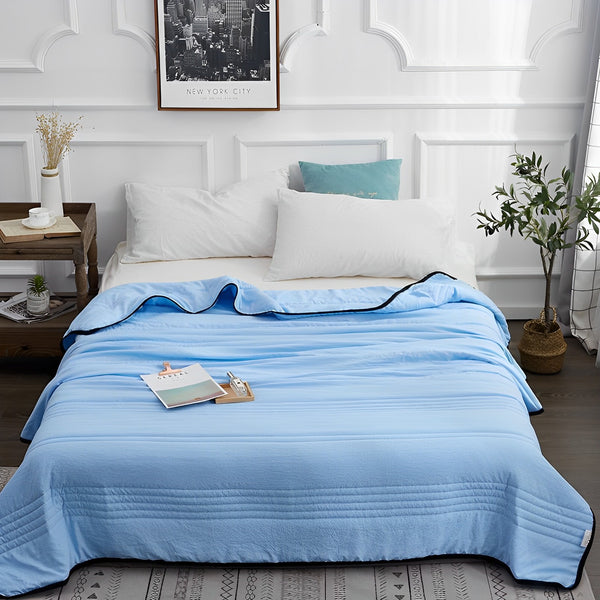 Temperature Regulating Blanket for Hot Sleepers – Moisture-Wicking Breathable Bed Cover for Summer Nights & Year-Round Comfort | Thomler