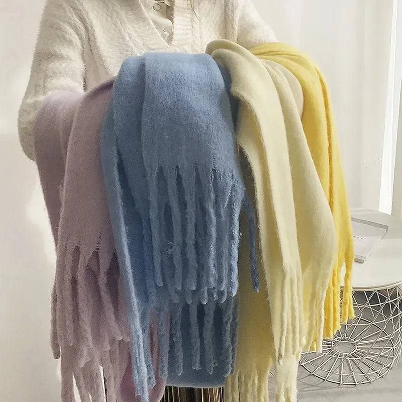 Premium Cashmere Winter Scarf – Ultra-Soft Oversized Wrap for Women, 10 Colors, 94 Inch Length | Thomler