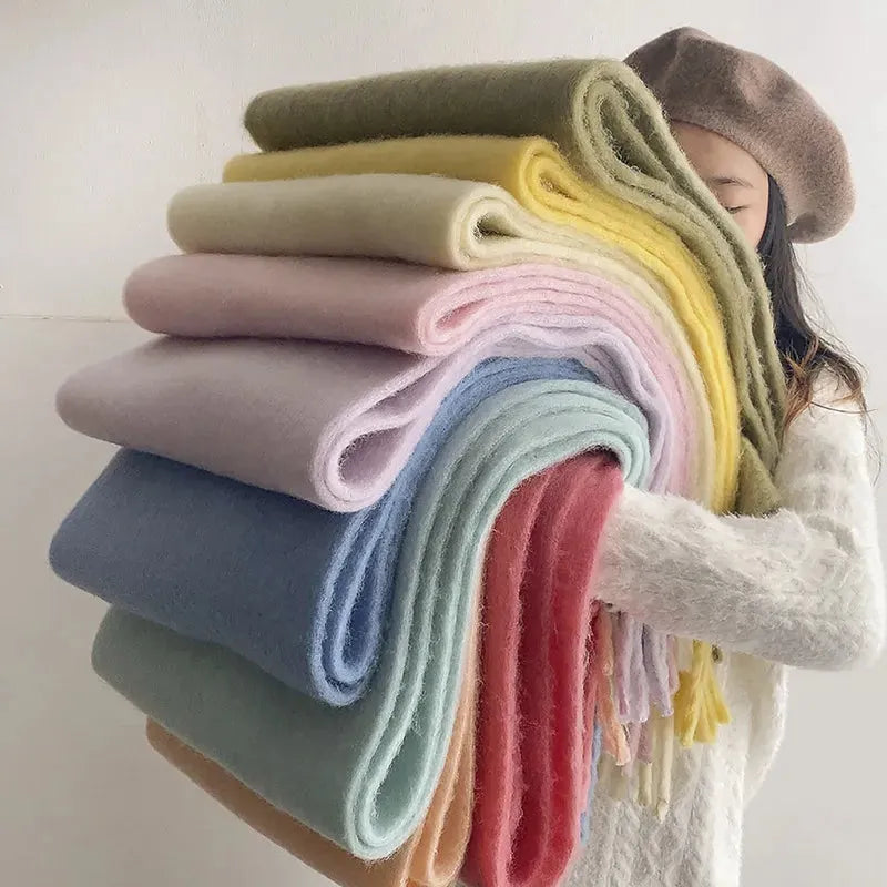 Premium Cashmere Winter Scarf – Ultra-Soft Oversized Wrap for Women, 10 Colors, 94 Inch Length | Thomler