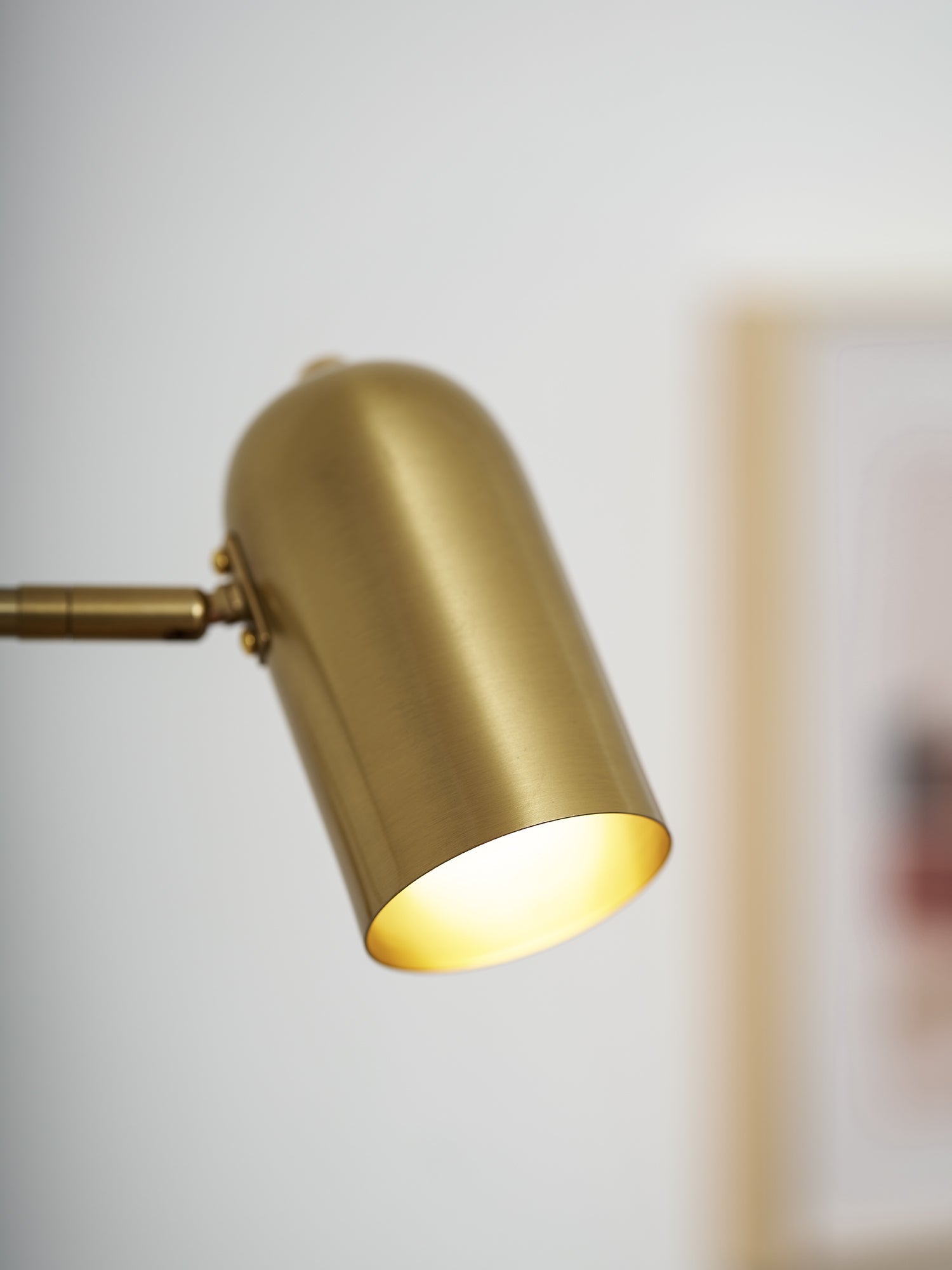 Wall Lamp Metal Adjustable Arm 27.6 in Black Gold Indoor Reading Light 360° Rotatable Shade Contemporary Bedroom Living Room | Thomler