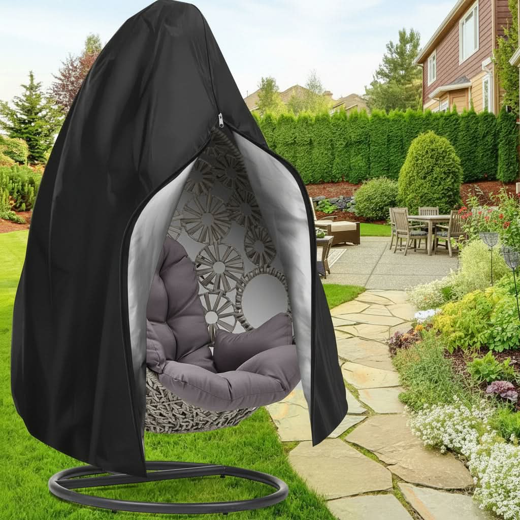 Waterproof Patio Swing Chair Protector – All-Weather Egg Seat Shield for Outdoor Furniture | Thomler