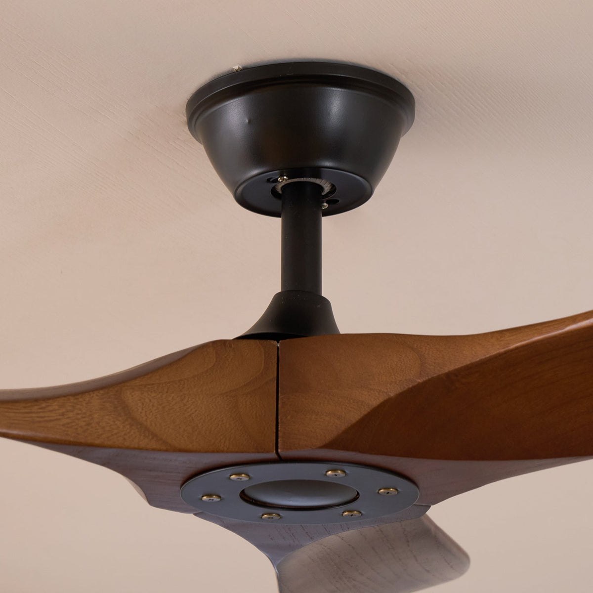 Wood Blade Ceiling Fan with Remote Control – 6-Speed, Reversible, Hardwired, 42" & 52" – Metal Frame & Copper Motor | Thomler
