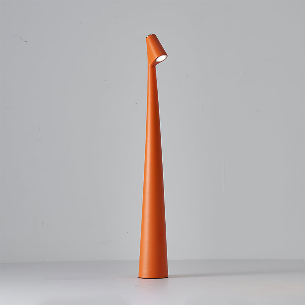 Table Lamp Metal 17.7 in LED Rechargeable White Black Red Orange Desk Lighting | Thomler