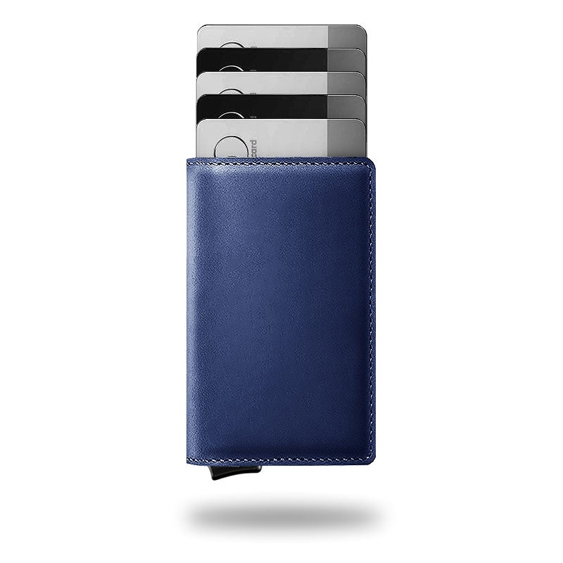 Wallet Premium Leather 9.5 cm RFID Blocking Fast Card Access Travel Everyday Compact Card Holder Billfold | Thomler