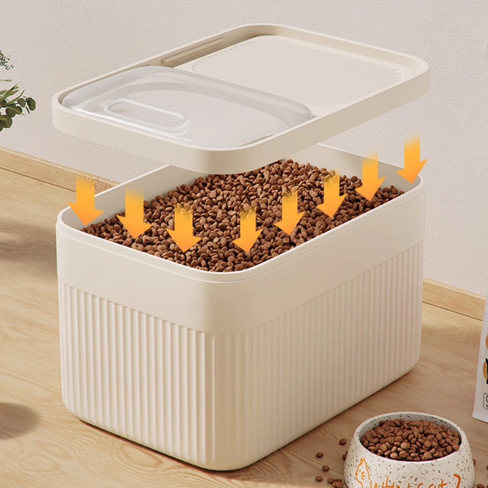 Sealed Container for Dog and Cat Food BPA-Free with Airtight Lid Storage Solution for Dry Kibble Treats and Pet Nutrition Moisture-Proof Loc | Thomler