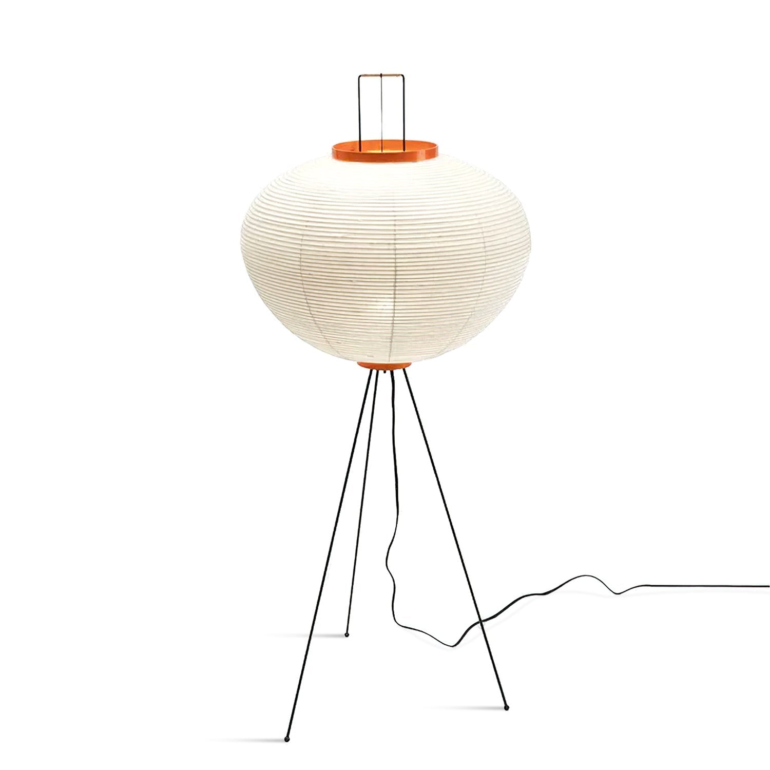 Akari Floor Lamp 47 in Mulberry Paper White Indoor Ambient Lighting Decorative Sculpture | Thomler