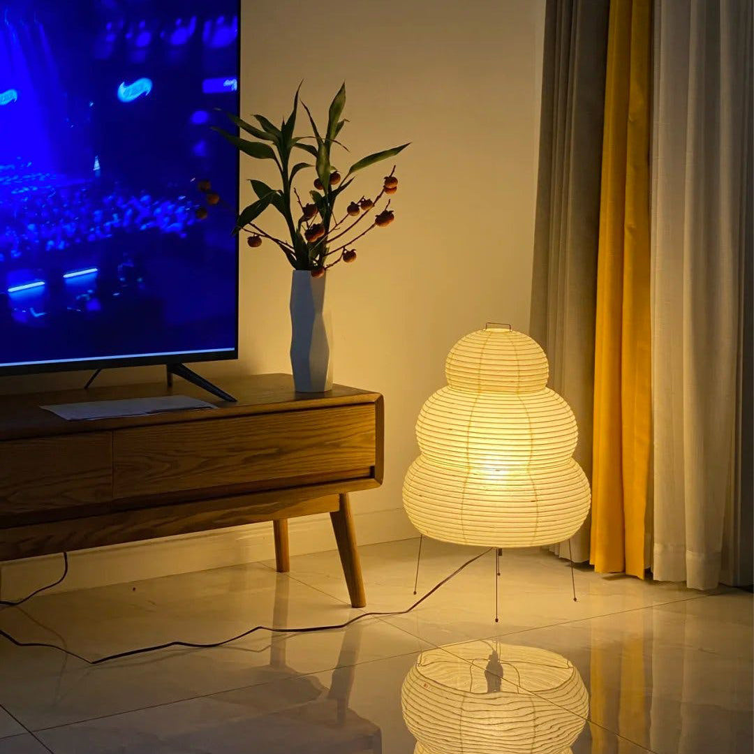 Table Lamp Mulberry Paper 16.9 in Indoor Soft Light White Decorative LED E26 E27 | Thomler