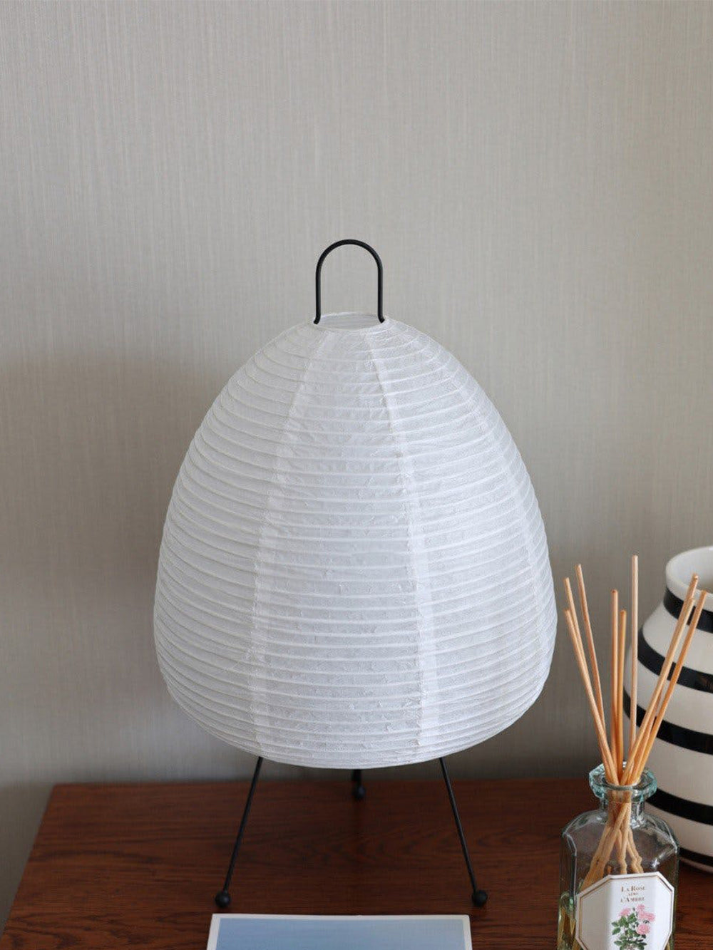 Table Lamp Mulberry Paper 16.9 in Indoor Soft Light White Decorative LED E26 E27 | Thomler