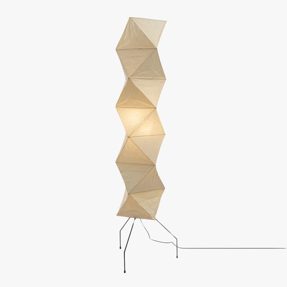 Floor Lamp Rice Paper Shade 74 in Soft Ambient Living Room Bedroom Lighting Japanese Style Standing Light | Thomler