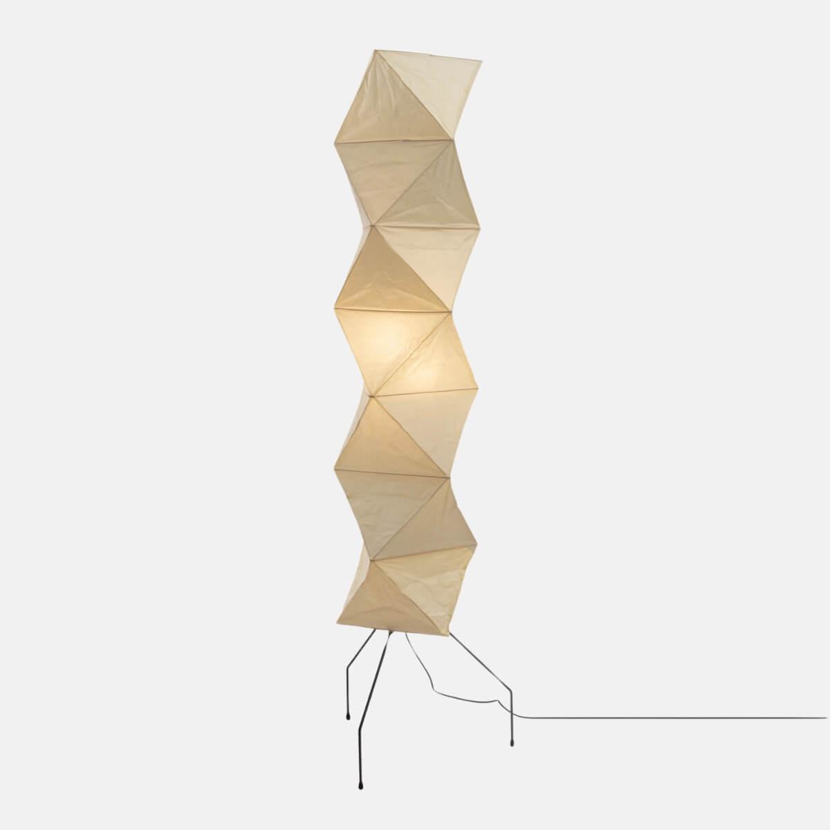 Floor Lamp Rice Paper Shade 74 in Soft Ambient Living Room Bedroom Lighting Japanese Style Standing Light | Thomler