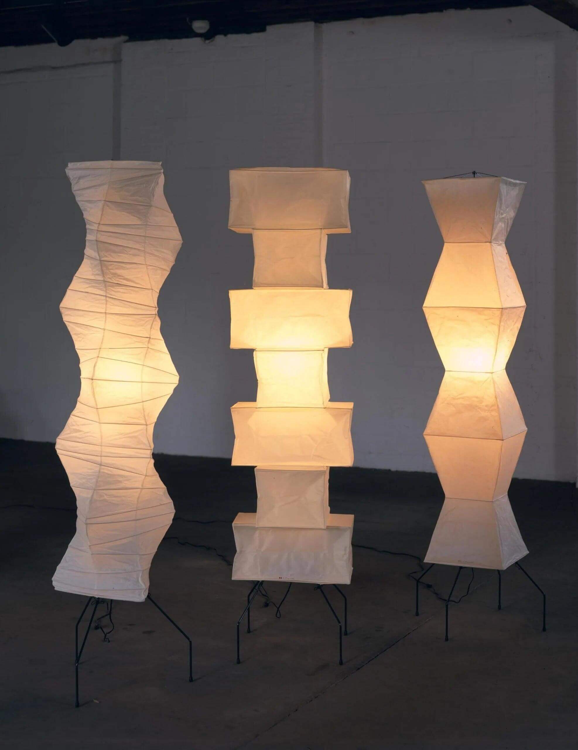 Floor Lamp Rice Paper Shade 74 in Soft Ambient Living Room Bedroom Lighting Japanese Style Standing Light | Thomler