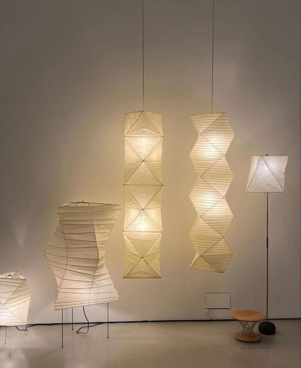 Floor Lamp Rice Paper Shade 74 in Soft Ambient Living Room Bedroom Lighting Japanese Style Standing Light | Thomler