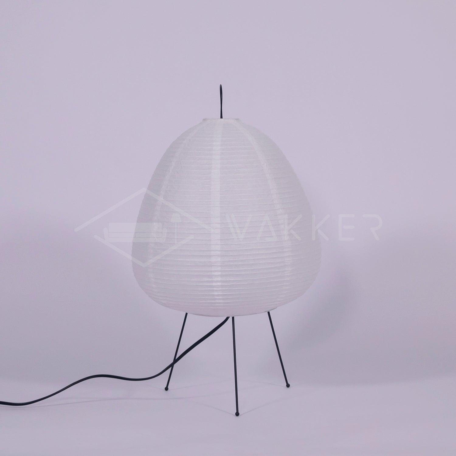 Table Lamp Rice Paper 16.9 in Indoor LED Bedroom Desk Nightstand Light | Thomler