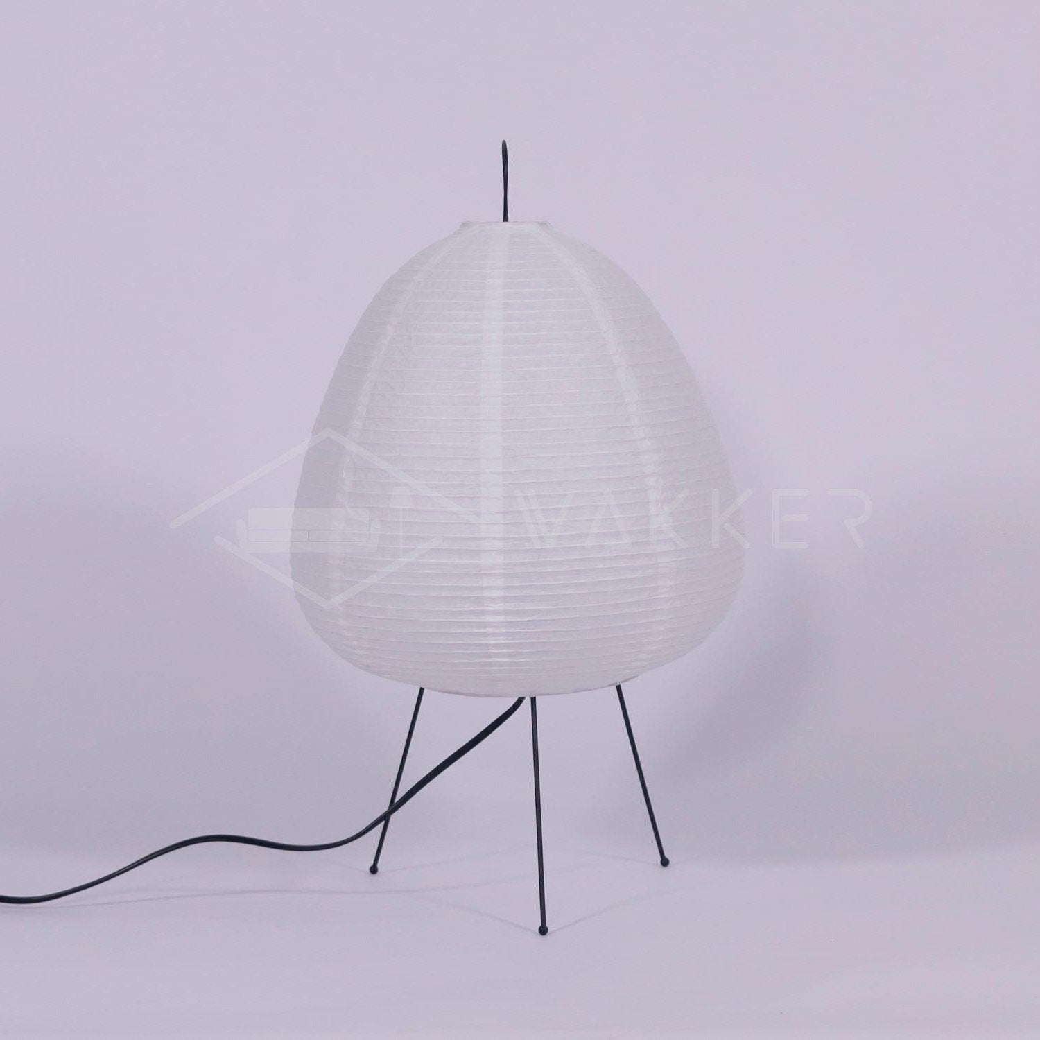 Table Lamp Rice Paper 16.9 in Indoor LED Bedroom Desk Nightstand Light | Thomler