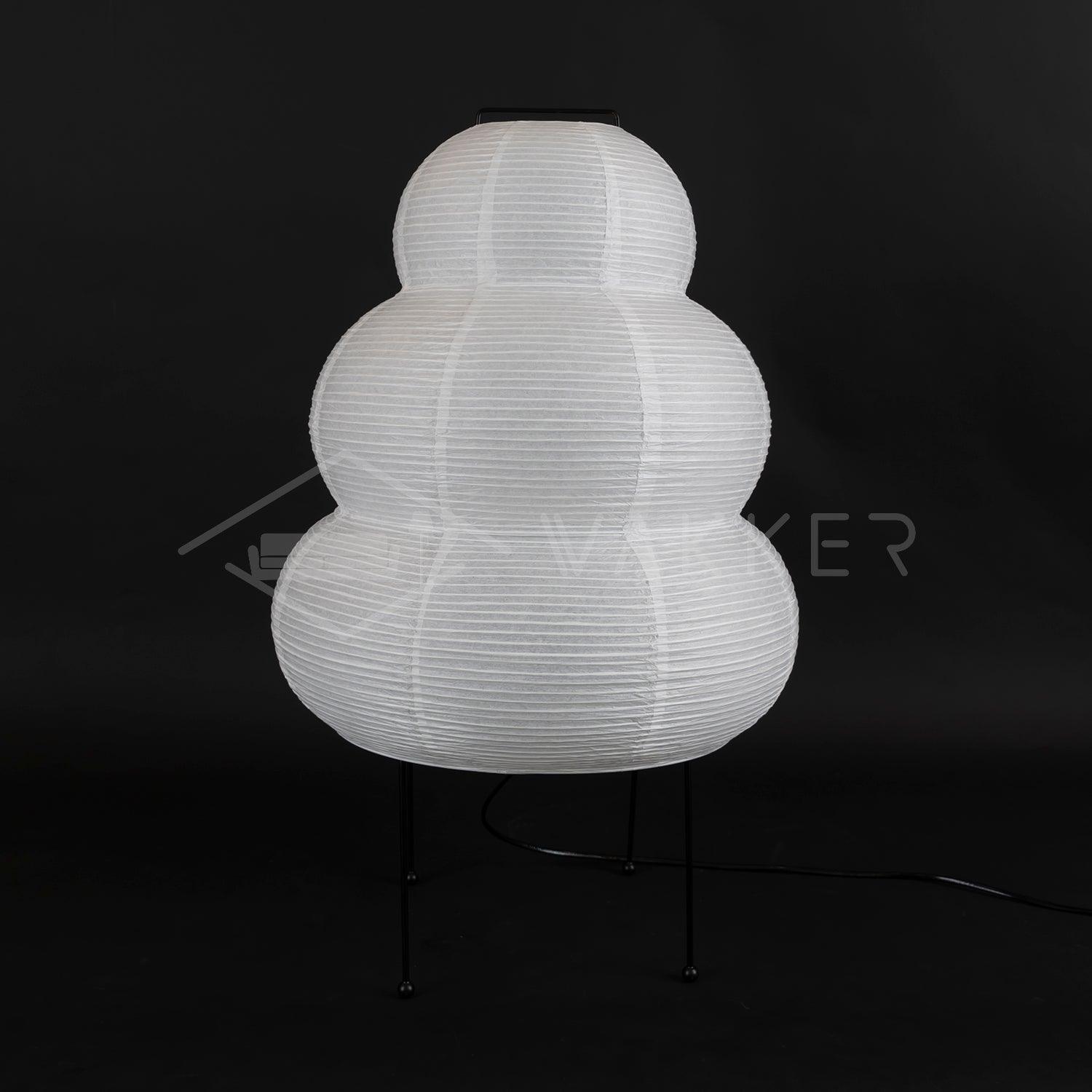 Table Lamp Rice Paper 16.9 in Indoor LED Bedroom Desk Nightstand Light | Thomler