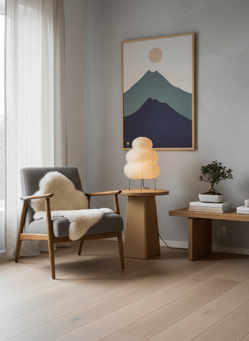 Table Lamp Rice Paper 16.9 in Indoor LED Bedroom Desk Nightstand Light | Thomler