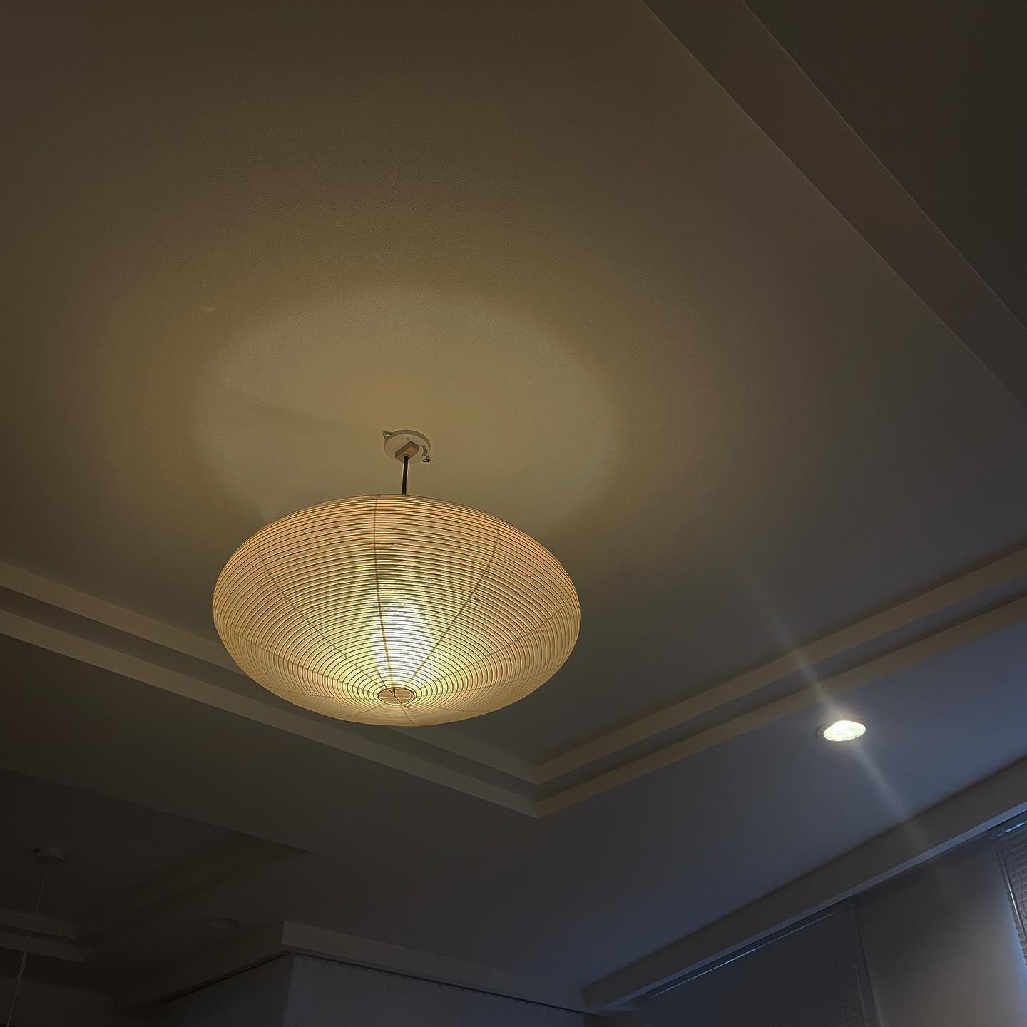 Akari Handcrafted Mulberry Paper Pendant Light 17.7 in Ceiling Indoor Warm Glow LED Edison Bulb | Thomler