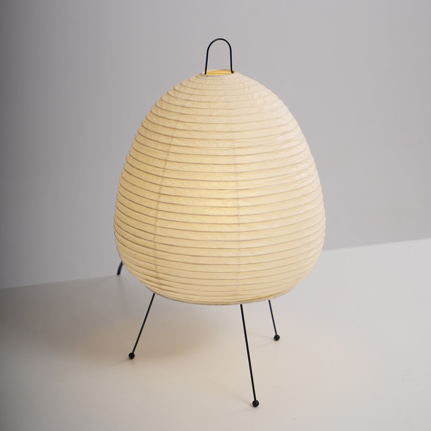 Table Lamp Rice Paper 16.9 in Indoor LED Bedroom Desk Nightstand Light | Thomler